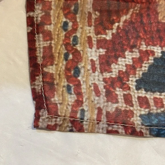 Greek Scarf NEW 33x33 by Fournos Theophilos Benaki Museum - Picture 14 of 15